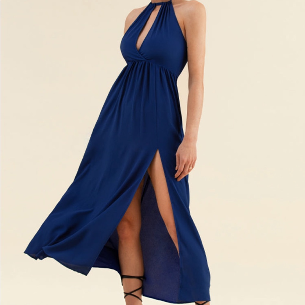 Monserrat Cut-out Front Halter Dress